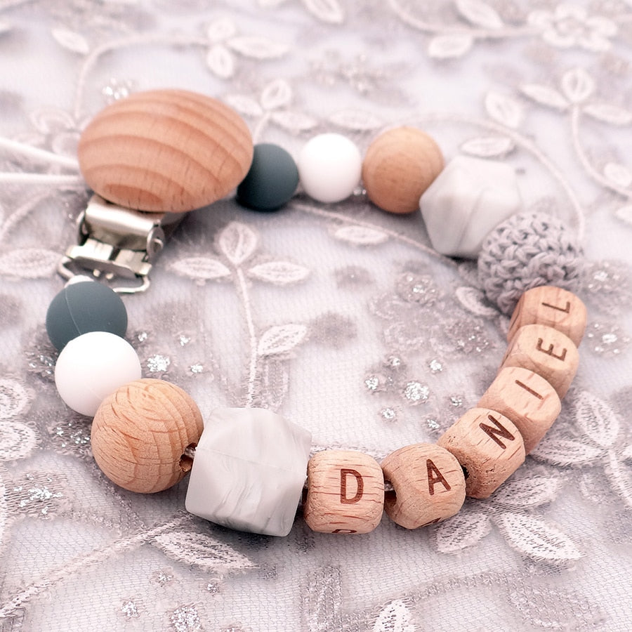Handmade Personalized Pacifier Clip